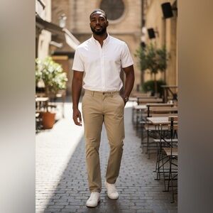 Chaps Men's Khaki Chinos